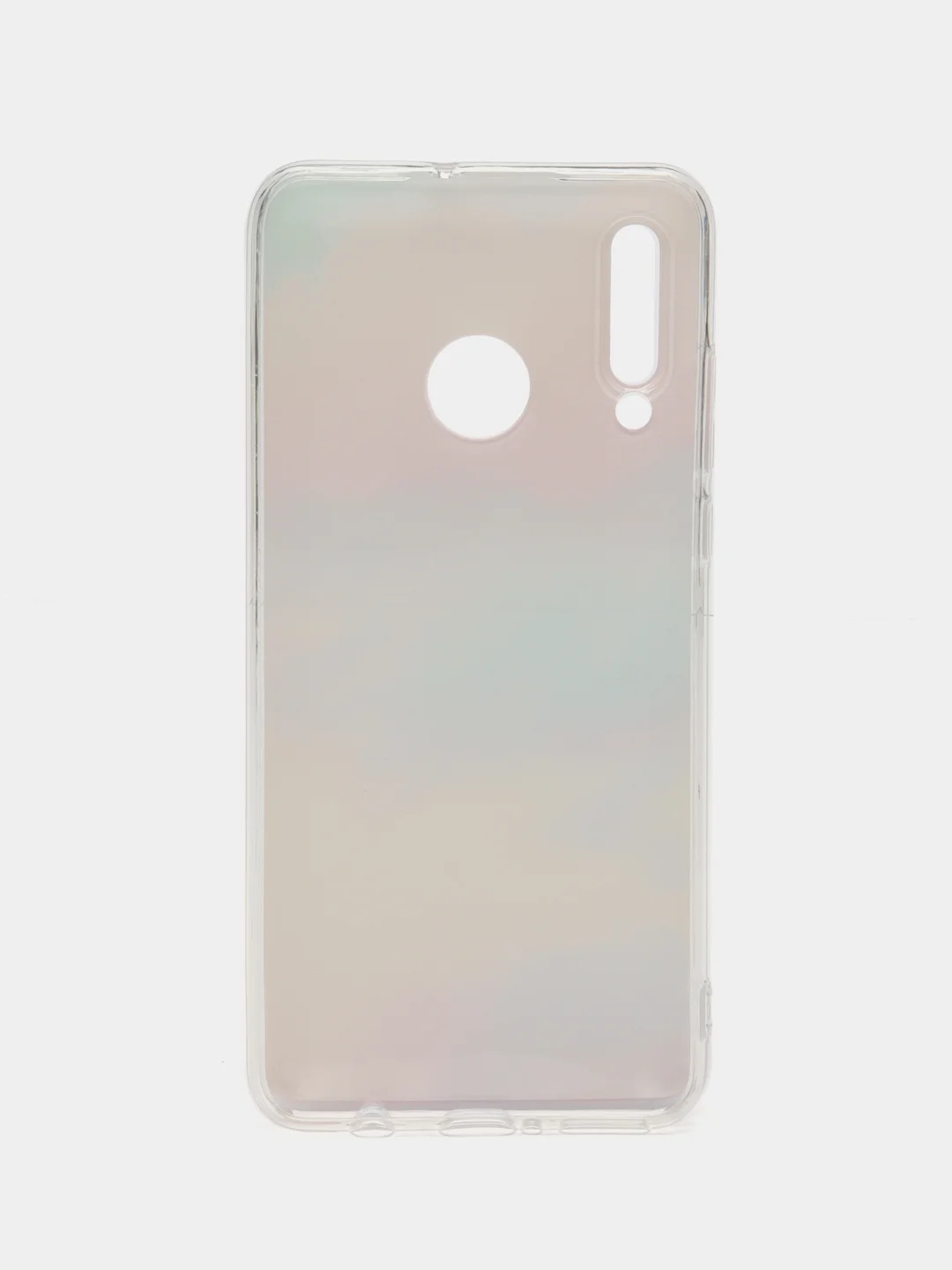Оранжевый чехол на Huawei P30 Lite/Honor 20S/20 Lite 2020 / Хуавей P30 Lite прозрачный, с рисунком