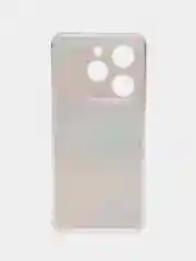 Оранжевый чехол на Tecno Spark Go 2024/20C / Текно Спарк Го 2024/20C прозрачный, с рисунком