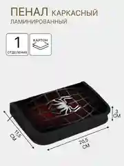 Бордовый пенал школьный каркасный, 1 и 2 секционный, разные виды