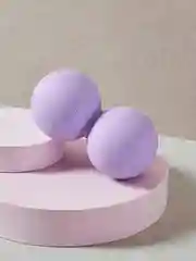 Мяч массажный, сдвоенный, фиолетовый, 12х6 см