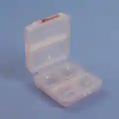 Таблетница, 7х7,8х3,5 см, 6 секций, складная, квадрат, цвет МИКС