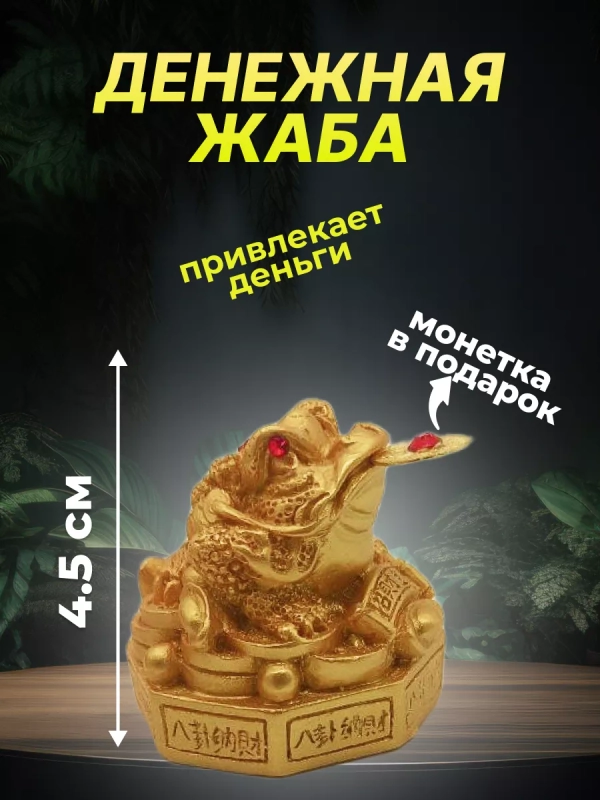 Денежная жаба с монеткой  амулет привлекает  деньги в дом, фен шуй
