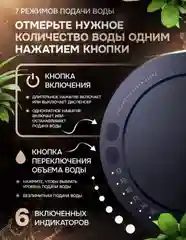 Помпа для воды электрическая настольная на бутыль 19, 10,5 литров/Автоматический диспенсер