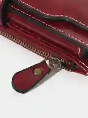 Бордовый кошелек женский, портмоне многофункциональный