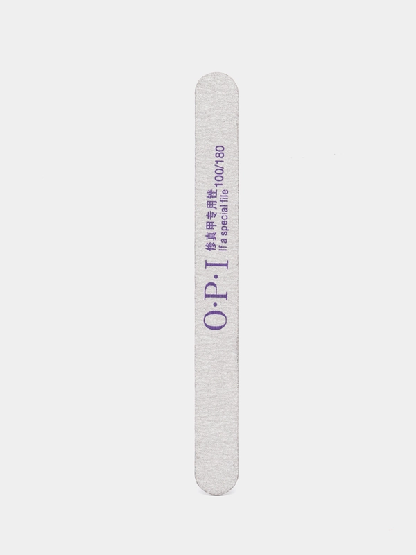 Пилка для ногтей OPI, на деревянной основе, 100/180 10шт