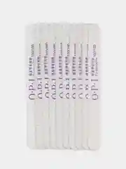 Пилка для ногтей OPI, на деревянной основе, 100/180 10шт