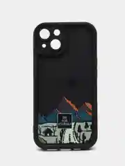 Черный чехол для айфон (iPhone) 11 12 13 14 15 Pro Max, силиконовый