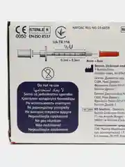 Шприц инсулиновый BD Micro-Fine Plus Demi, 0,3 мл, U-100, 30G, 100 штук, медицинский