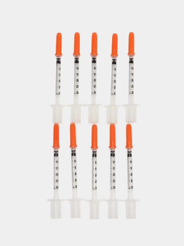 Шприц инсулиновый BD Micro-Fine Plus Demi, 0,3 мл, U-100, 30G, 100 штук, медицинский