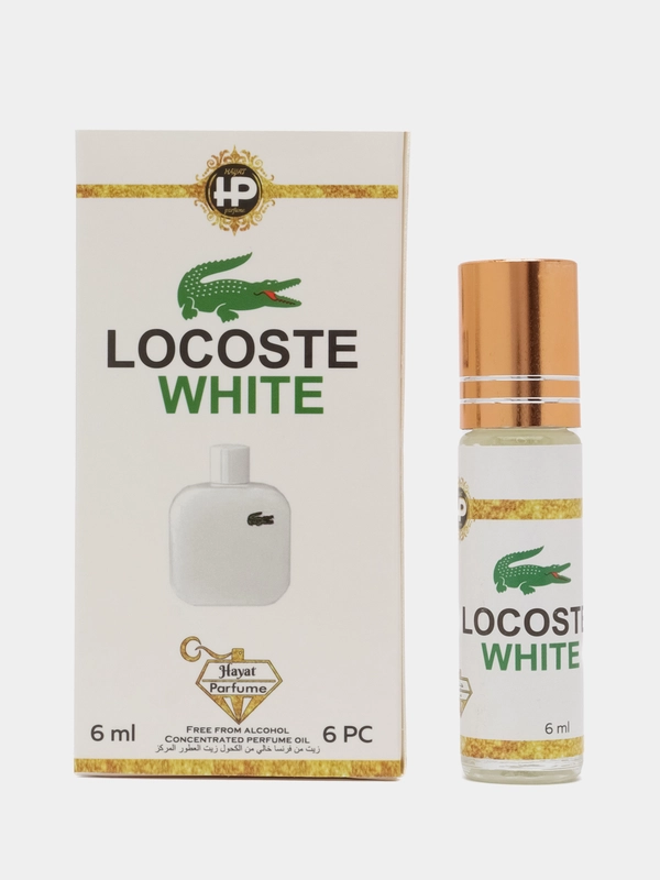 Масляные духи по мотивам Locoste White (Лакосте Вайт), роликовый флакон, 6 мл, без спирта