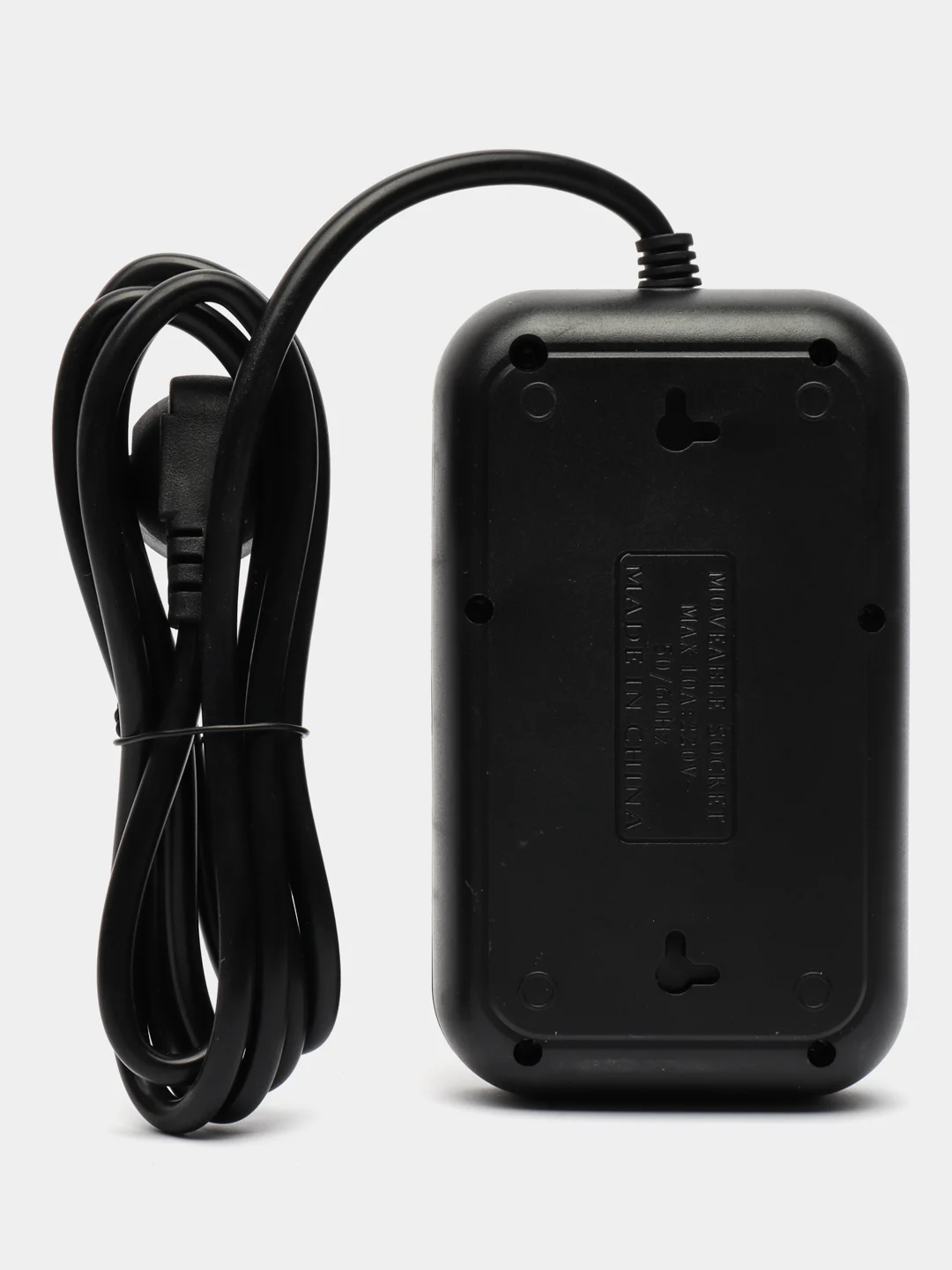 Черный сетевой фильтр, удлинитель, пилот 3 EU, 4 USB, 2 type-C