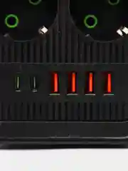 Черный сетевой фильтр, удлинитель, пилот 6 EU, 4 USB, 2 type-C