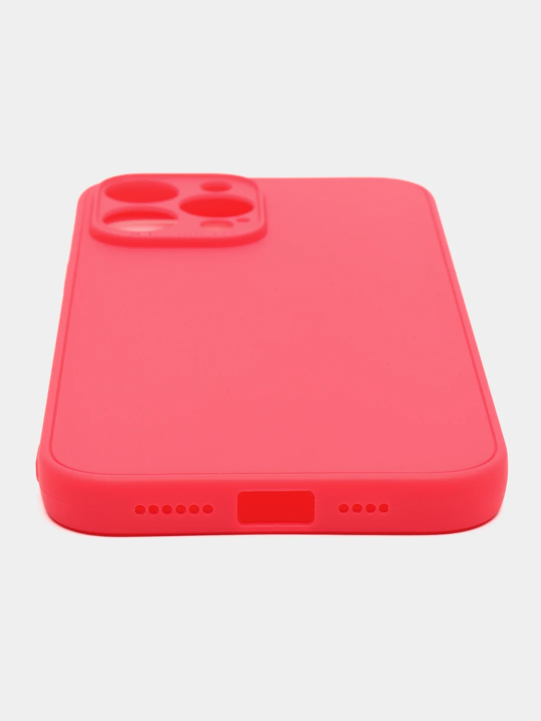 Фуксия чехол для iPhone 13 Pro Max (Айфон 13 Про Макс), силиконовый, цветной, матовый