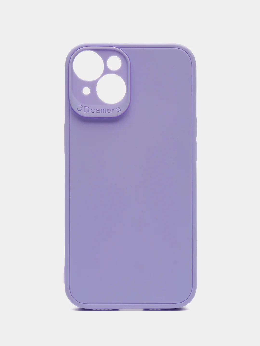Лавандовый чехол для iPhone 14 / Айфон 14, силиконовый, цветной, матовый