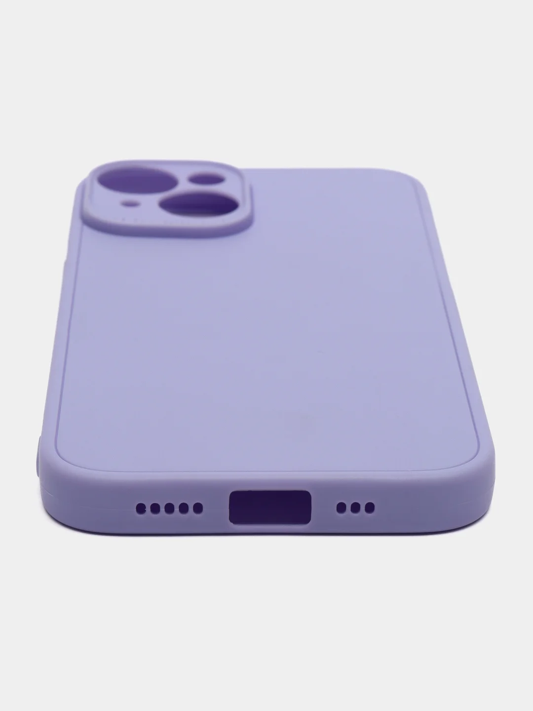 Лавандовый чехол для iPhone 14 / Айфон 14, силиконовый, цветной, матовый