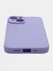 Лавандовый чехол для iPhone 14 / Айфон 14, силиконовый, цветной, матовый