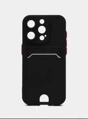 Чехол iPhone 15, 11 Pro, 14 Max, 13, 12, Xr, Xs, 6, 7, 8 Plus, Se Mini с карманом для карт