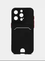Чехол iPhone 15, 11 Pro, 14 Max, 13, 12, Xr, Xs, 6, 7, 8 Plus, Se Mini с карманом для карт