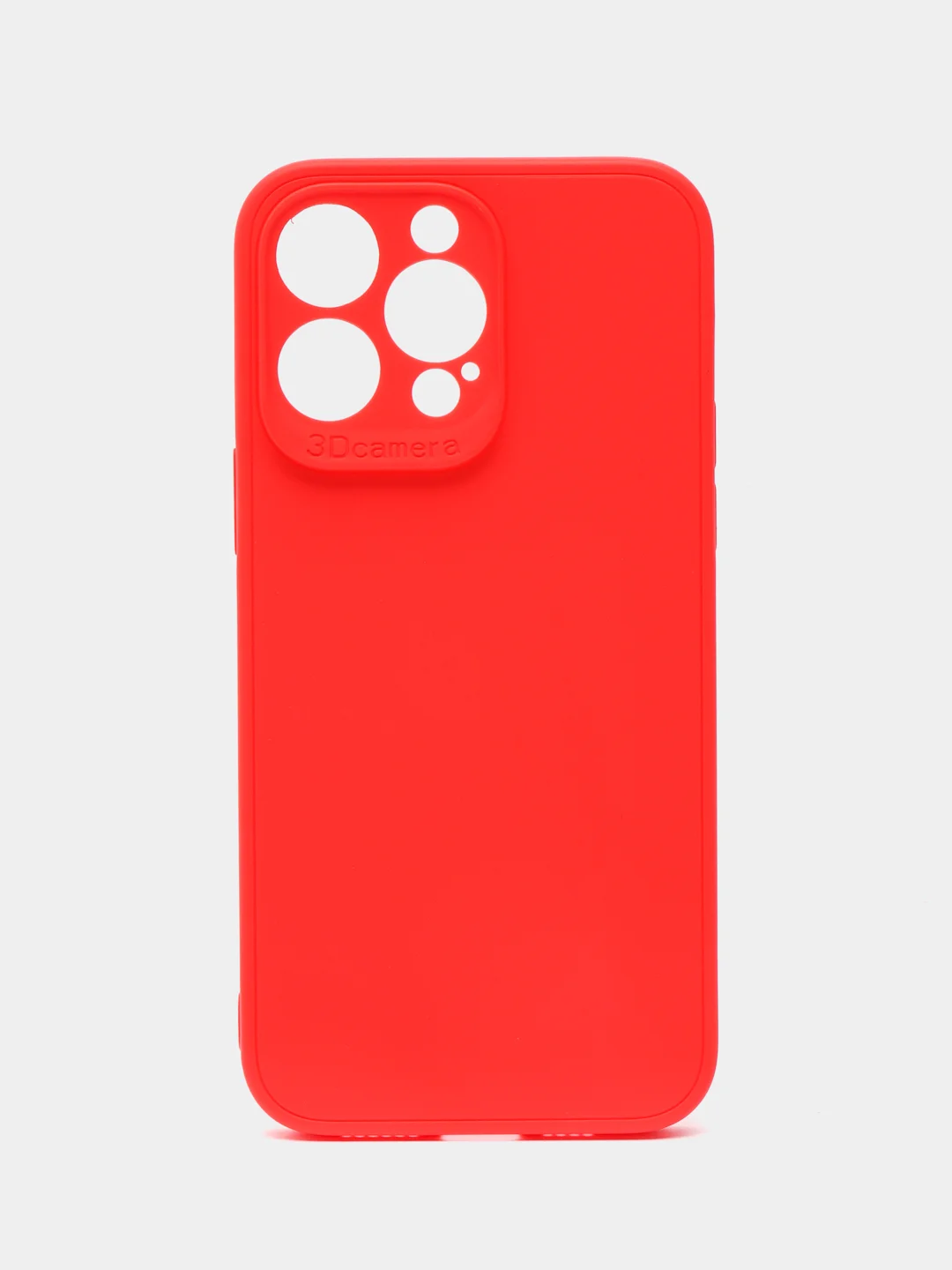 Красный чехол для iPhone 14 Pro Max / Айфон 14 Про Макс, силиконовый, цветной, матовый