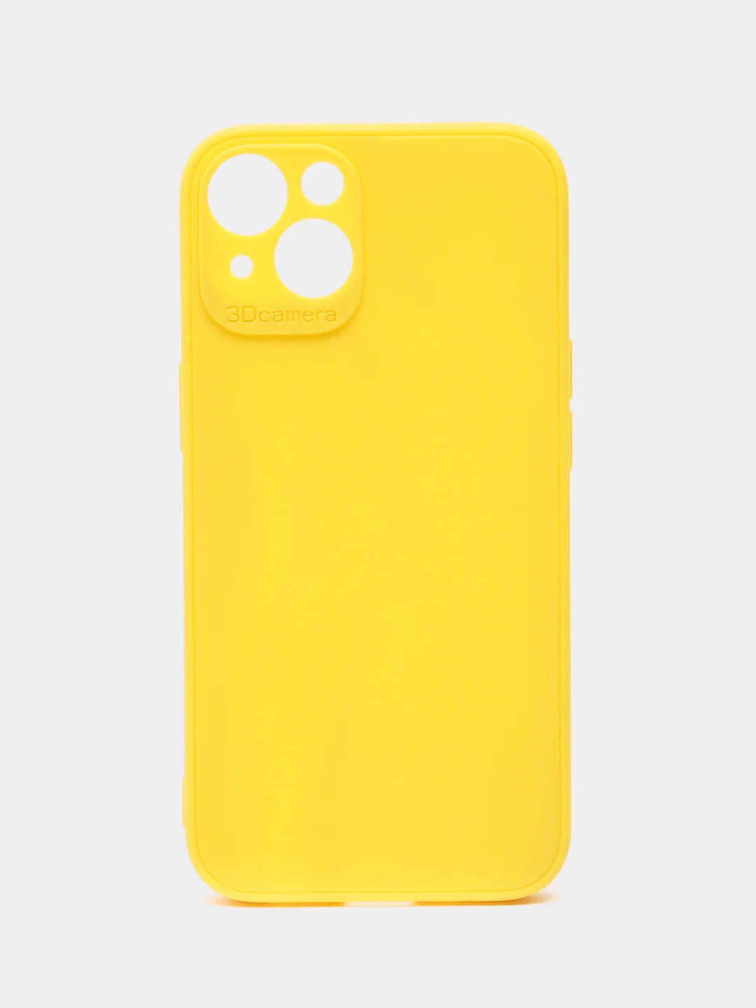 Лимонный чехол для iPhone 13 / Айфон 13, силиконовый, цветной, матовый