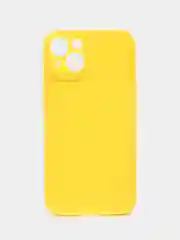 Лимонный чехол для iPhone 13 / Айфон 13, силиконовый, цветной, матовый