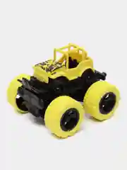 Желтый инерционная машинка с большими колесами