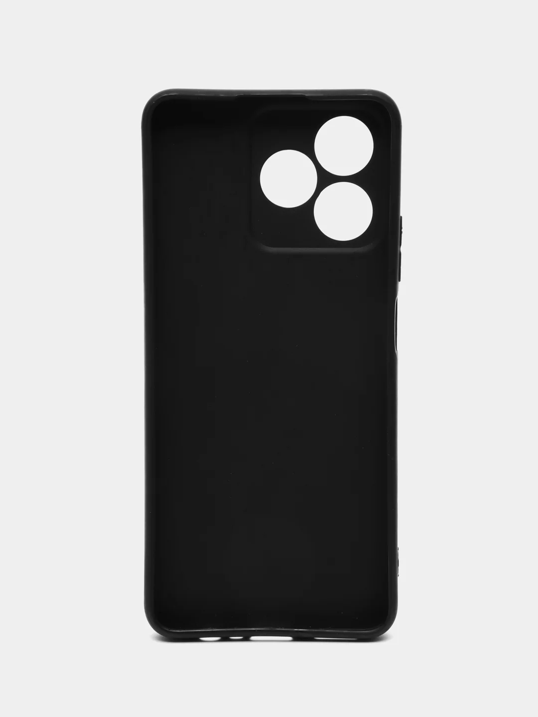 Угольный чехол для Realme С51, C53 / Реалми С51, С53 / Realme Note 50, силиконовый, матовый, черный