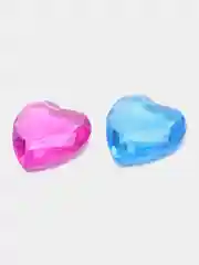 Акриловые кристаллы сердечки 30 шт, разноцветные камни, COLOR Si