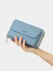 Черный сумка-кошелек на плечо, сумка женская, клатч для телефона