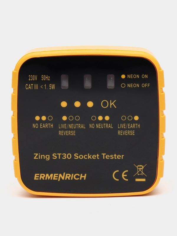 Тестер розеток Ermenrich Zing ST30