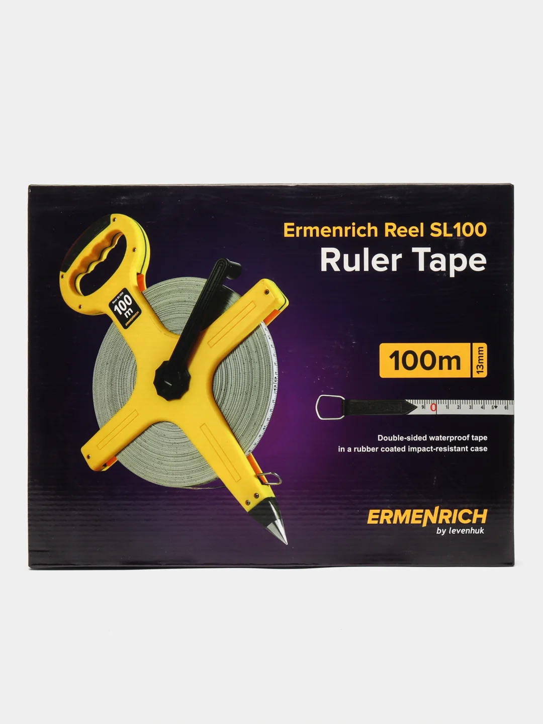 Рулетка геодезическая 100м., водозащитная с блокират-м холостого хода Ermenrich Reel SL100