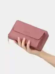 Пастельно-коралловый сумка-кошелек на плечо, сумка женская, клатч для телефона
