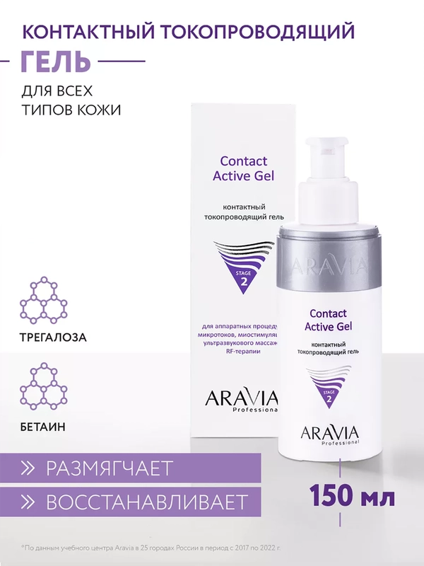 Контактный токопроводящий гель 150 мл АРАВИА ARAVIA