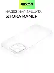 Прозрачный чехол для Apple iPhone 14, 13, Pro/ Pro Max/ Plus/ Mini силиконовый BROSCORP, защита камер