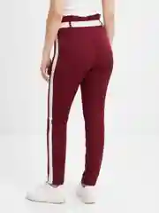 Бордовый летние брюки женские