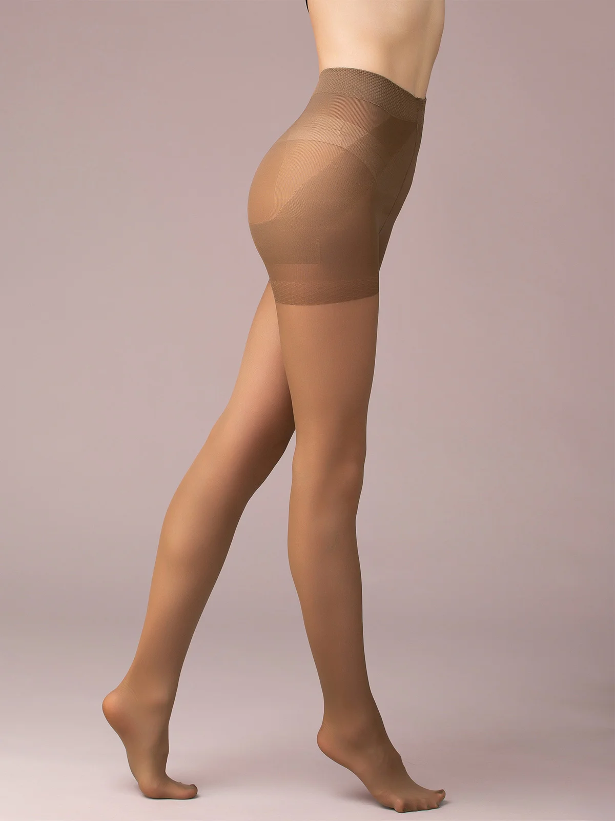 Коричневый колготки корректирующие Giulia EFFECT UP 40 LIFT