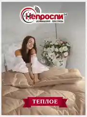 Бежевый одеяло 1,5 спальное / 2 спальное / Евро зимнее с наполнителем Верблюжья Шерсть