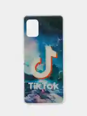 Синий чехол Samsung A31 силиконовый