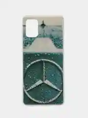 Серый чехол Samsung A51 силиконовый