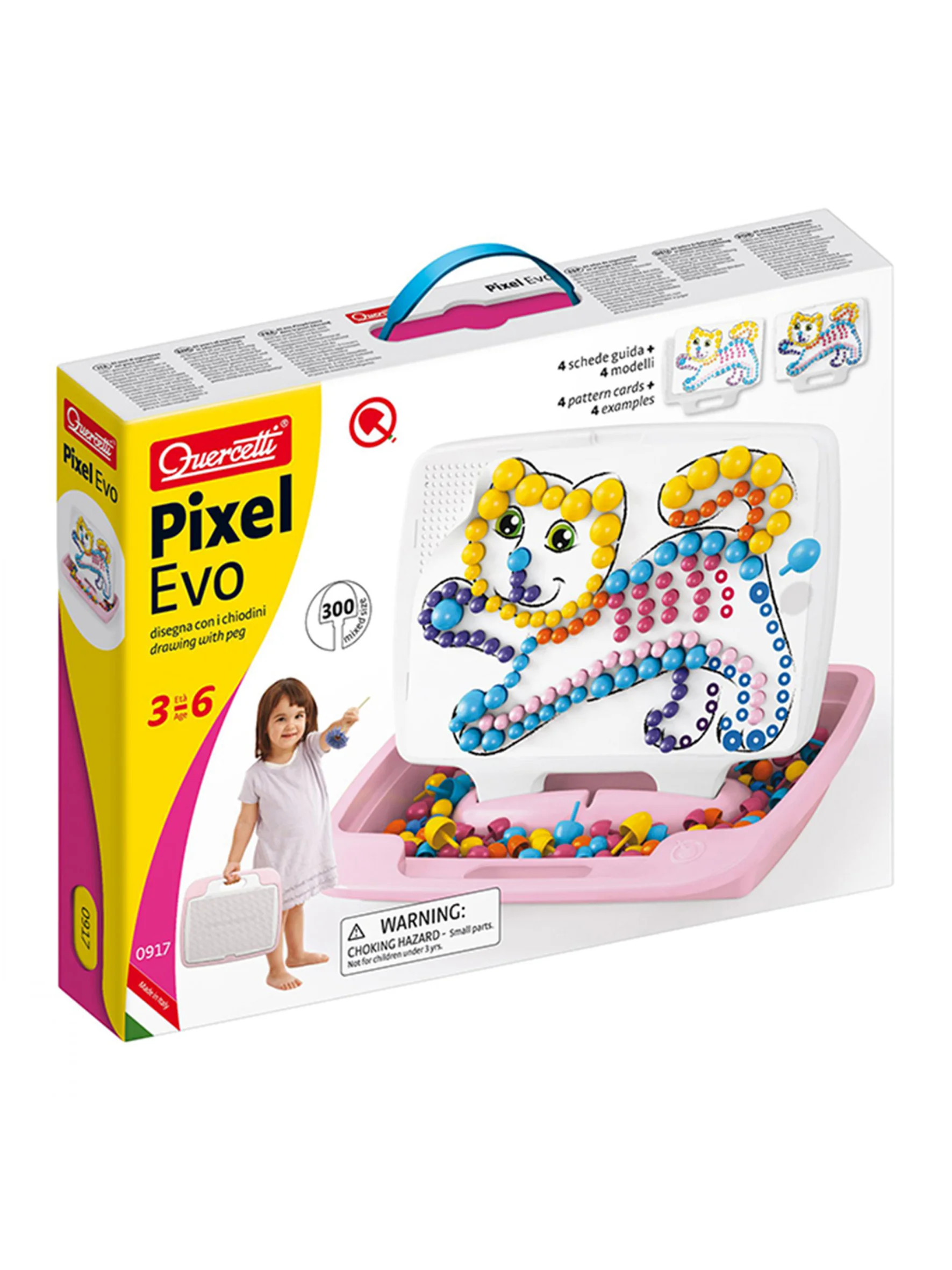 Мозаика Pixel Evo girl в чемоданчике пиксельная 300 дет 0917