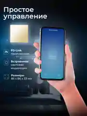 Золотой умный сенсорный двухканальный WIFI выключатель Ps-Link с Алисой и Марусей