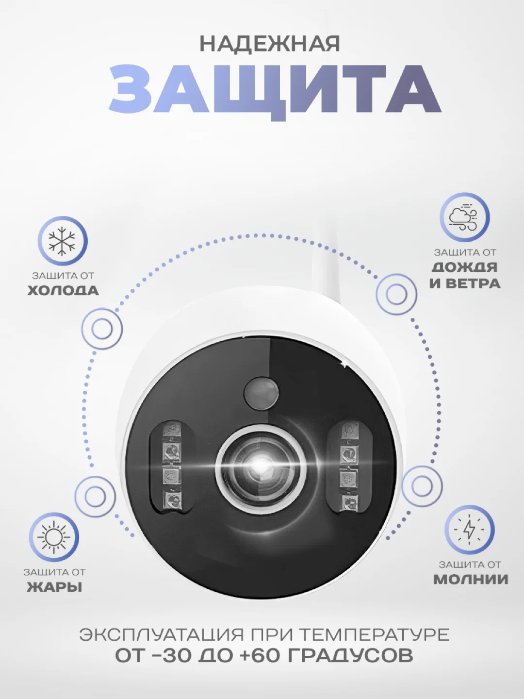Камера видеонаблюдения WIFI 2Мп Ps-Link TA20 умная