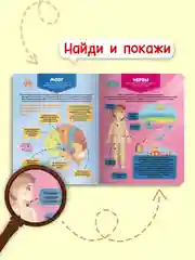 Книга на картоне "Тело человека. Детский атлас по анатомии" 14 стр. 235х315 мм. Проф-Пресс