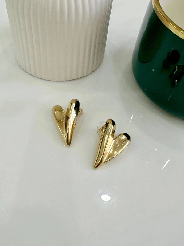 Серьги женсккие в виде сердец