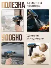 Воздуходувка, аккумуляторная, автомобильный ручной пылесос с выдувом, насос, компрессор