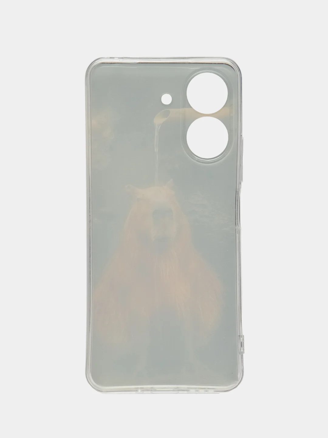 Коричневый чехол на Xiaomi Redmi 13C/Poco C65 / Сяоми Редми 13C/Поко С65 прозрачный, защита камеры