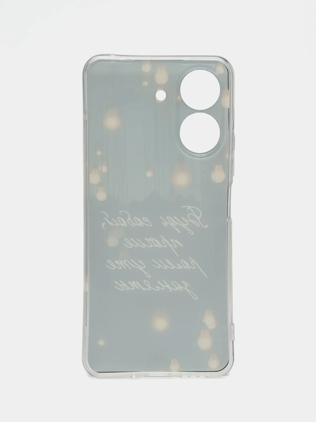 Серый чехол на Xiaomi Redmi 13C/Poco C65 / Сяоми Редми 13C/Поко С65 прозрачный, защита камеры