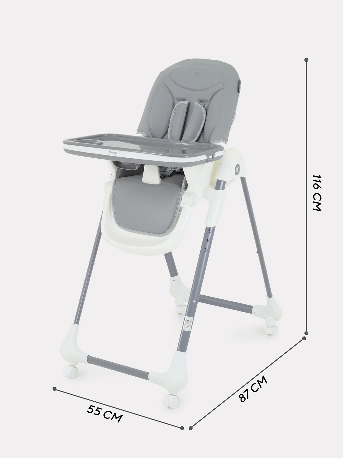 Серый стол-стул MOWBaby "HONEY New" MBH170 Grey