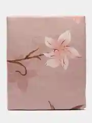 Коралловый меланж комплект постельного белья на резинке ПОЛУТОРКА, пододеяльник,простынь
