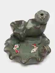 Зеленый подставка для благовоний стелющийся дым / Аромалампа Рыбки